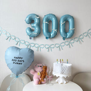 아기 300일 풍선 기념일 셀프촬영 풍선 레터링 블루 실사용 후기 | 효과 있을까? - 상품 이미지 3
