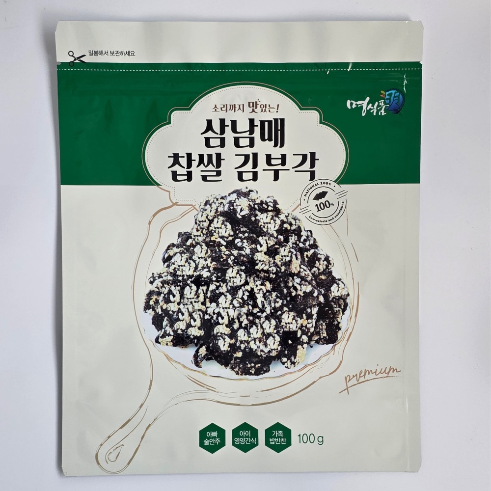 명식품본사 36년전통 찹쌀김부각 100g, 10개