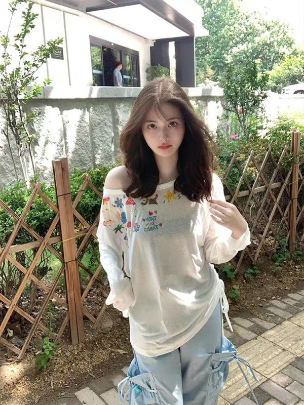 여성 대나무 코튼 긴팔 블라우스 여름 자외선 차단 오프숄더 스타일 루즈핏 통기성 좋은 시원한 착용감 데일리 캐주얼룩 - 상세 이미지 3