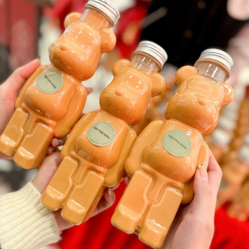 일회용 밀크티병 보틀 음료병 용기 공병 주스 200ml 없는 알루미늄 뚜껑 80개 - 상세 이미지 2