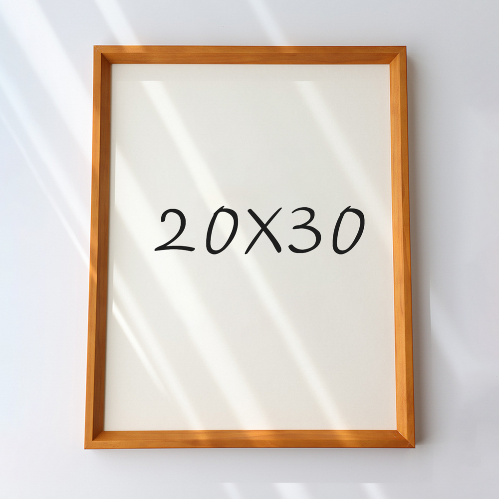 7mm삼각 원목액자 웨딩액자 아크릴 프레임 틀 제작 우드 20x30 508x762mm, 연밤 - 메인 이미지