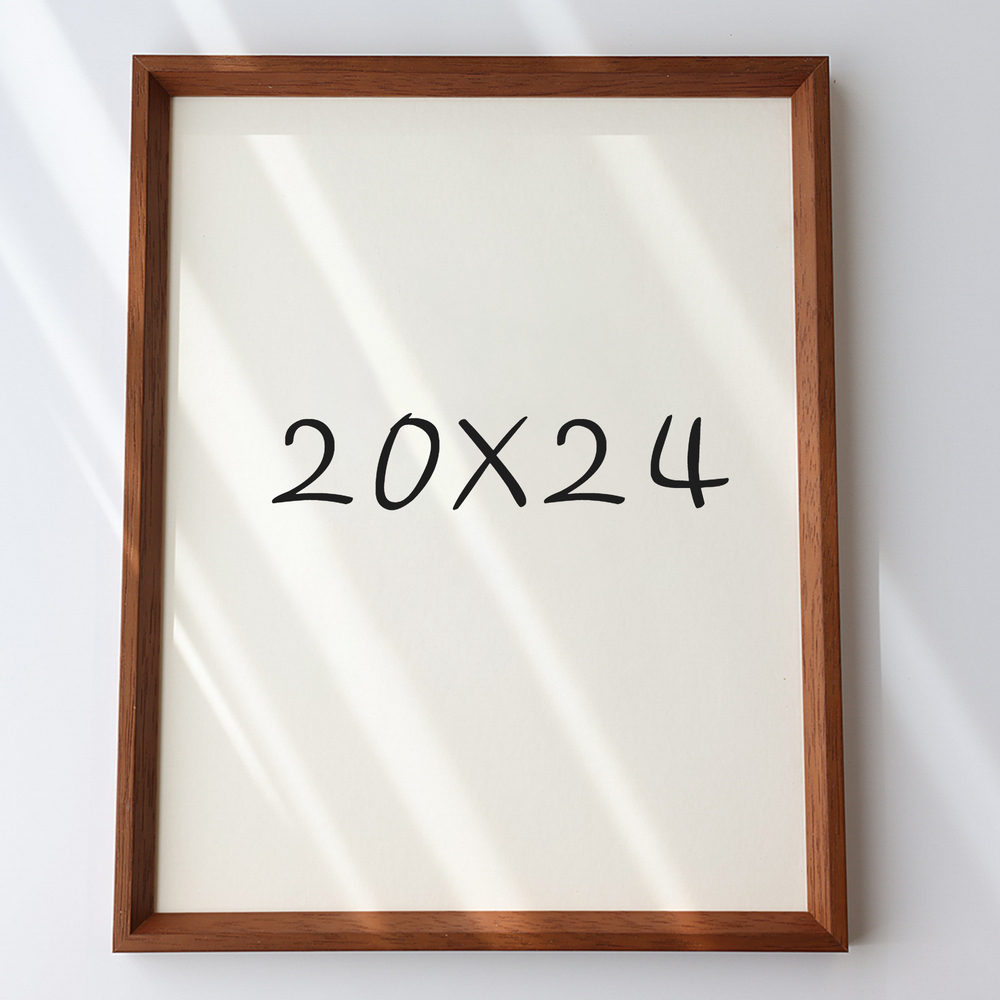 7mm삼각 원목액자 웨딩액자 아크릴 프레임 틀 제작 우드 20x24 508x609mm, 오크 - 메인 이미지