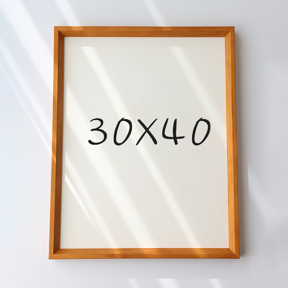 7mm삼각 원목액자 웨딩액자 아크릴 프레임 틀 제작 우드 30X40 300x400mm, 연밤 - 메인 이미지