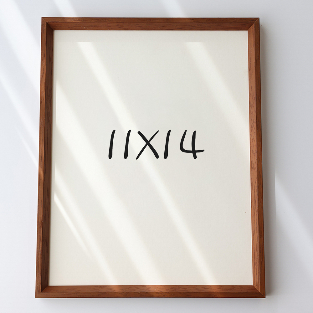 7mm삼각 원목액자 웨딩액자 아크릴 프레임 틀 제작 우드 11x14 279x355mm, 오크 - 메인 이미지