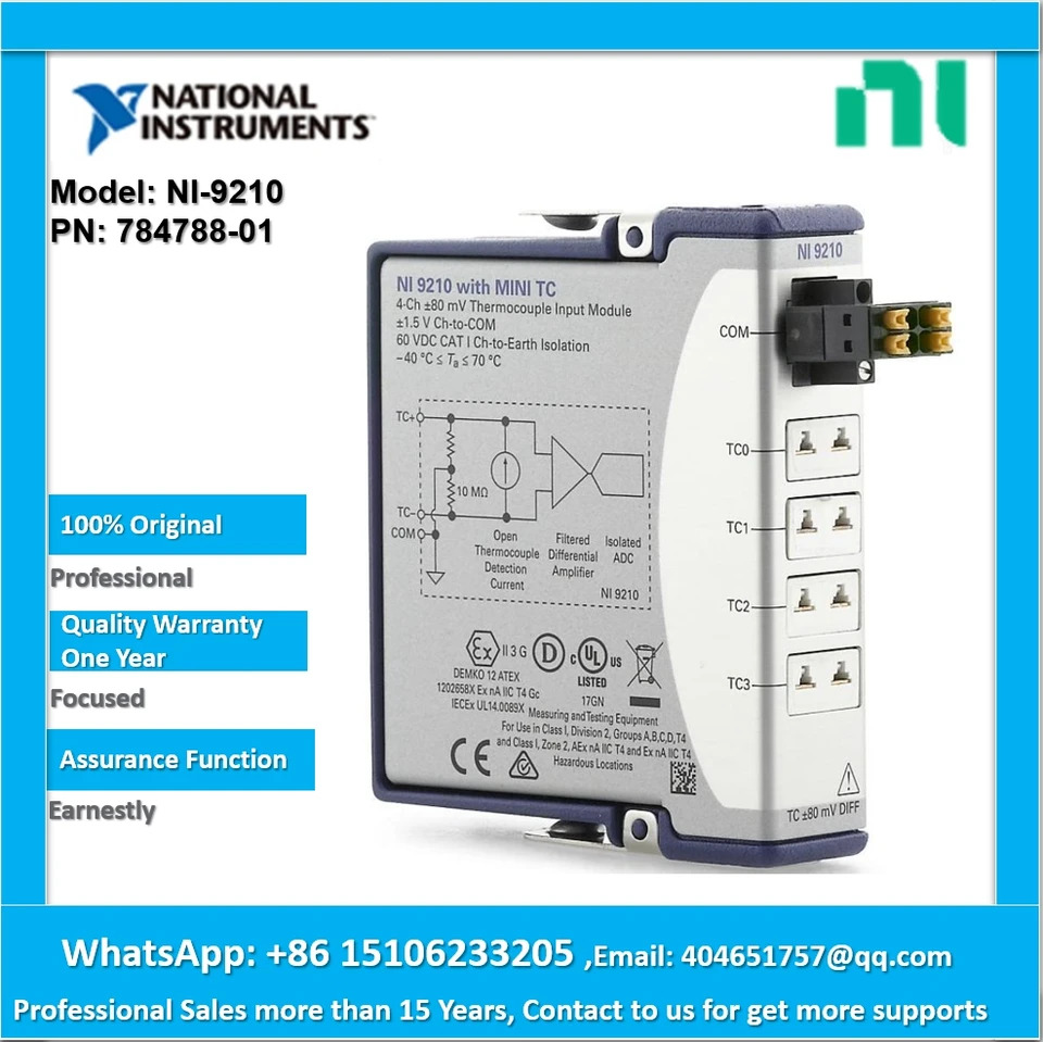 NI NI-9210 아날로그 입력 C 시리즈 I/O 모듈 784788-01