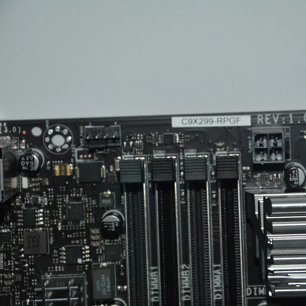 마더보드 i7 i9 X-시리즈 프로세서 Supermicro C9X299-RPGF비 ECC DDR4 LGA-2066 PCI-E3.0 M.2