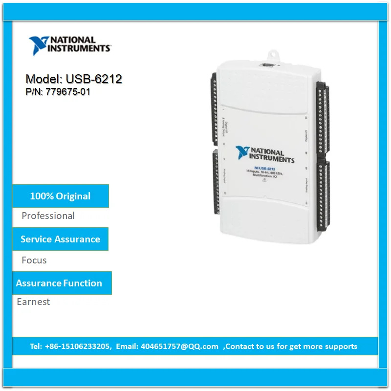 NI USB-6212 780169-01 은 아날로그 입력 디지털 출력 32 비트 카운터 2 개 제공