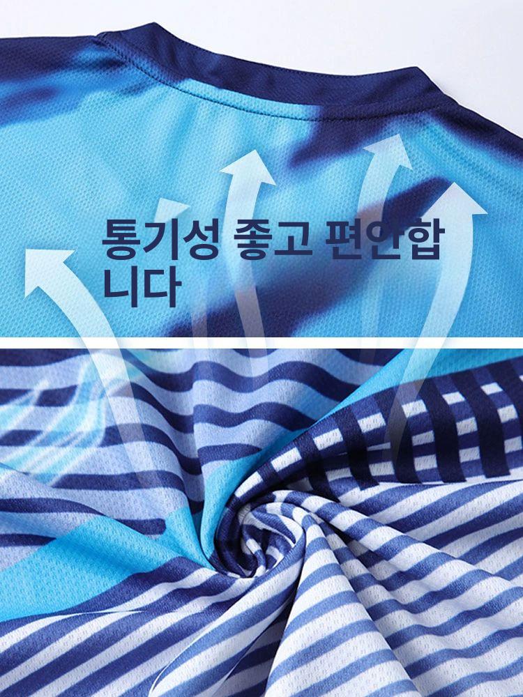 가을 겨울 배드민턴 긴팔 상하세트 탁구복 테니스복 로얄블루 화이트 1866 남성 상하의 M - 상세 이미지 4