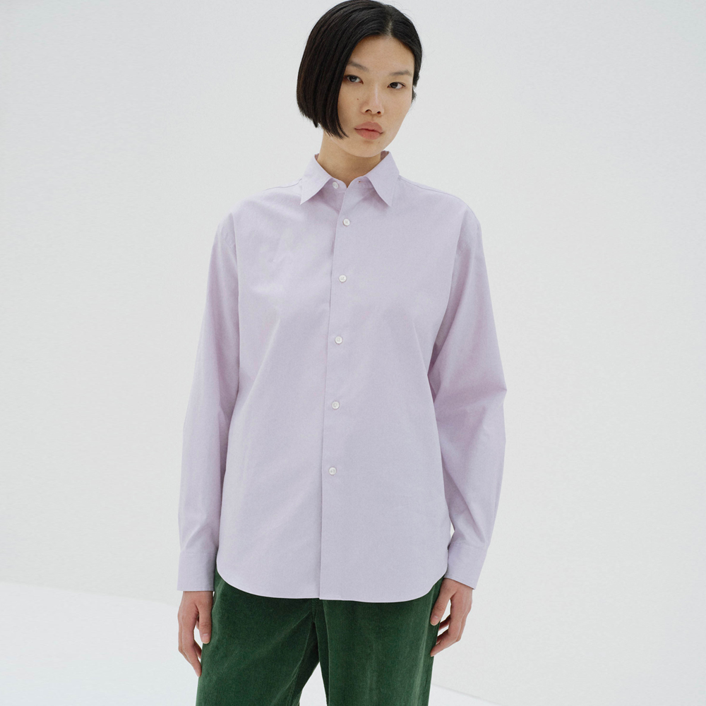 오라리 우먼즈 셔츠 FINX OX CHAMBRAY SHIRT 25FW - 상품 이미지