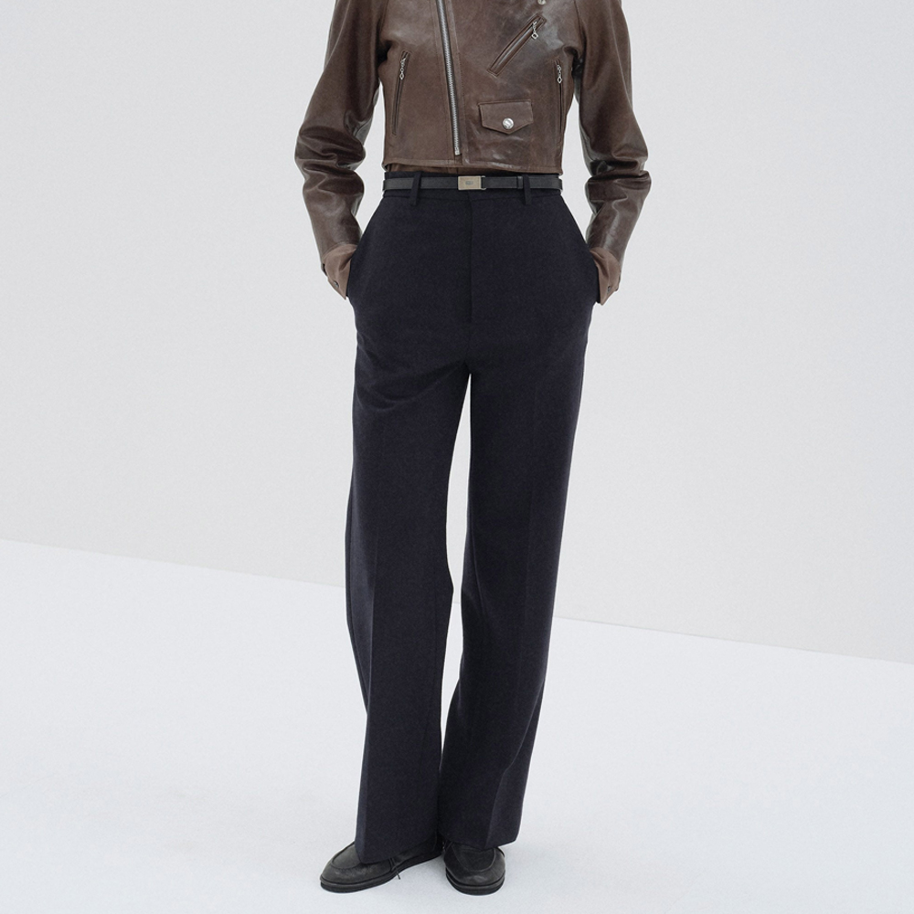 오라리 우먼즈 바지 TENSE WOOL DOUBLE CLOTH SLACKS 25FW - 상세 이미지 3