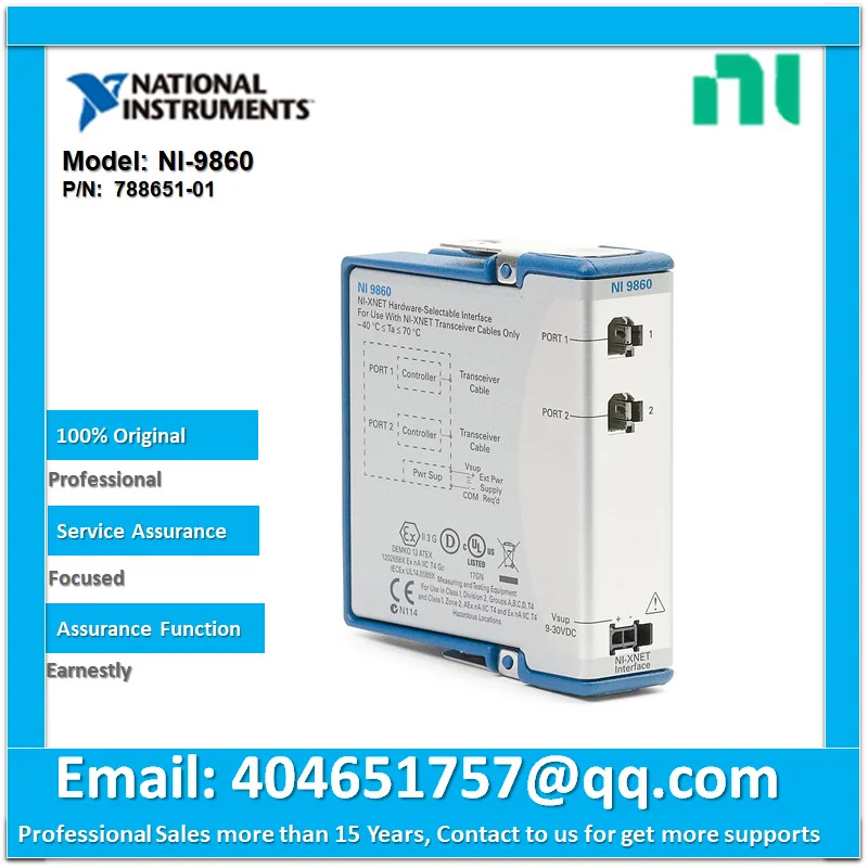 NI 9860 Cseries 온보드 멀티 프로토콜 인터페이스 모듈 788651-01783703-01783703-03