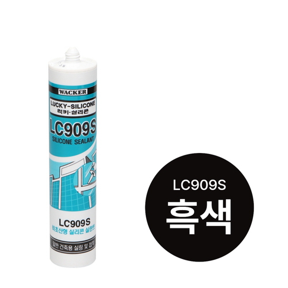 럭키실리콘 무초산 실리콘 LC909S 흑색 270ml 바커케미칼 - 상세 이미지 2