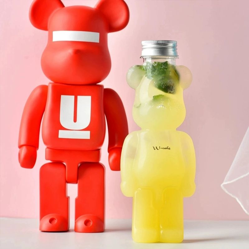 일회용 밀크티병 보틀 음료병 용기 공병 주스 200ml 없는 알루미늄 뚜껑 80개 - 상세 이미지 4