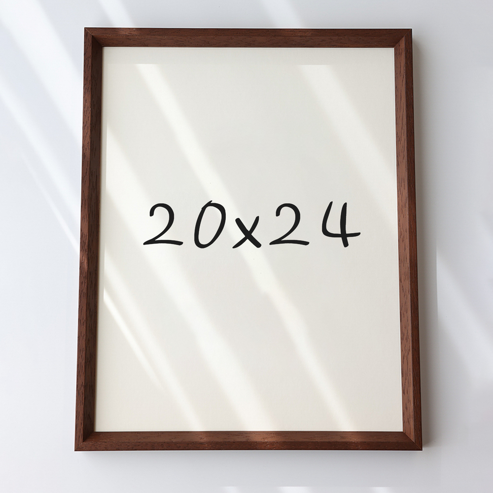 7mm삼각 원목액자 웨딩액자 아크릴 프레임 틀 제작 우드 20x24 508x609mm, 샴페인 - 메인 이미지