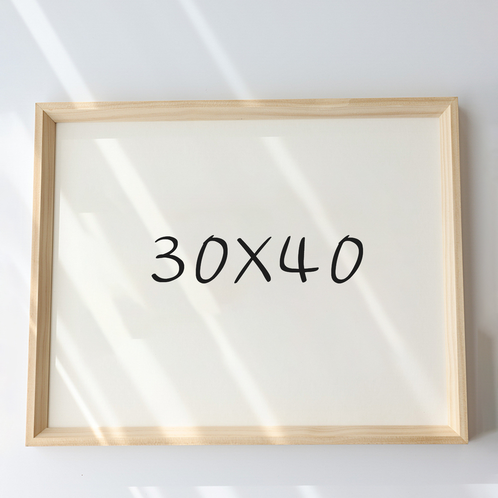 7mm삼각 원목액자 웨딩액자 아크릴 프레임 틀 제작 우드 30X40 300x400mm, 내츄럴 - 메인 이미지