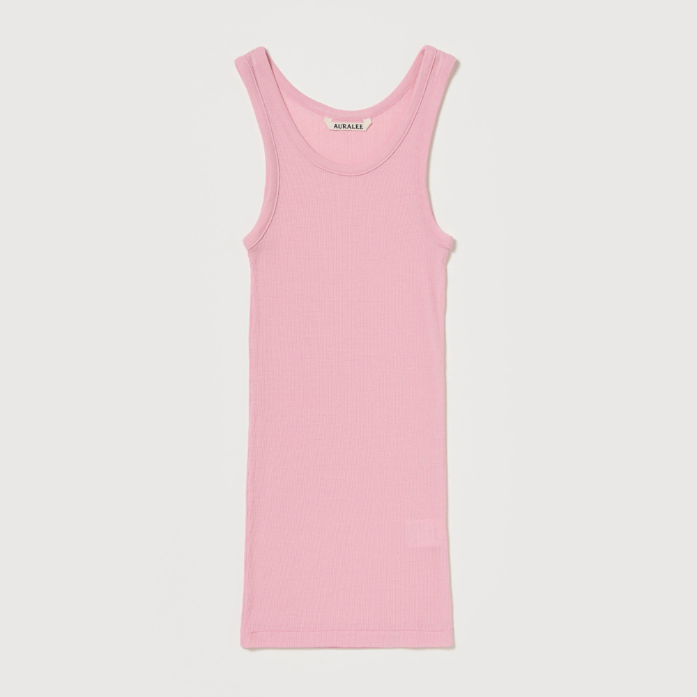 오라리 우먼즈 니트 WOOL SILK SOFT RIB TANK 25FW - 상세 이미지 4