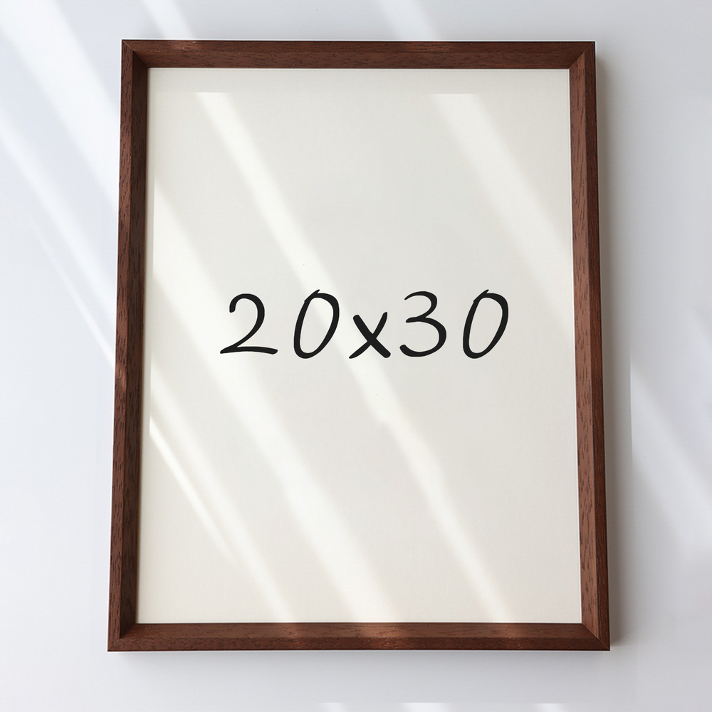 7mm삼각 원목액자 웨딩액자 아크릴 프레임 틀 제작 우드 20x30 508x762mm, 샴페인 - 메인 이미지