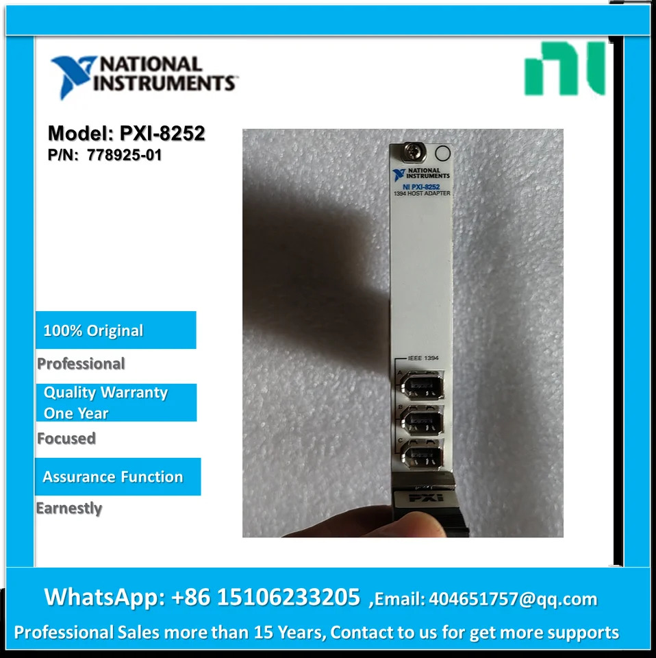 IEEE-1394 파이어 와이어 인터페이스 모듈 NI PXI-8252 778925-01