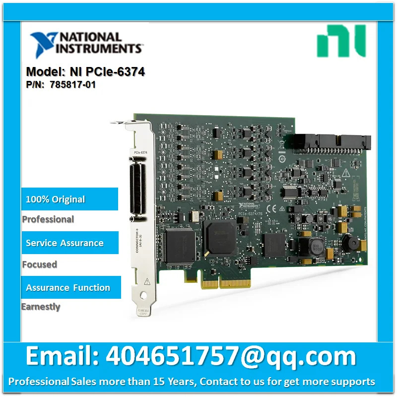 NI PCIe-6374 785817-01 4 도로 AI 16 3.5 MS/s/ch AO 2 24 DIO I/O 장치 동기 샘플링