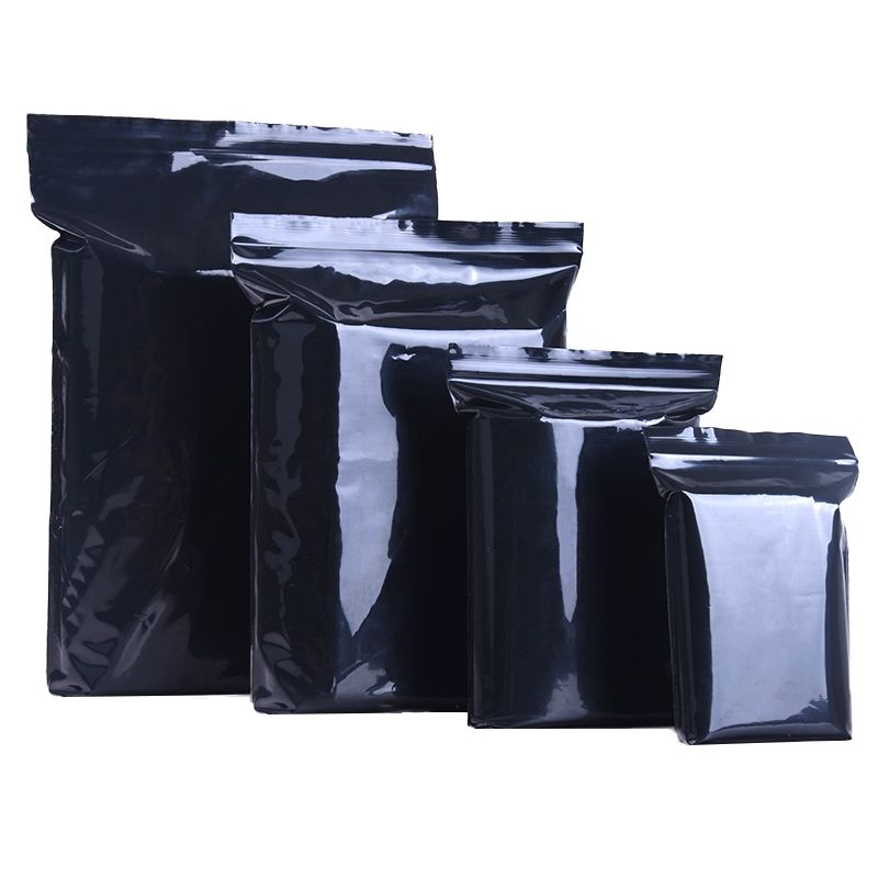 차광 불투명 지퍼백 파우치 특대 영업용 비닐 포장 봉투 500개 블랙15x22cm 두꺼운 13 와이어 - 상품 이미지