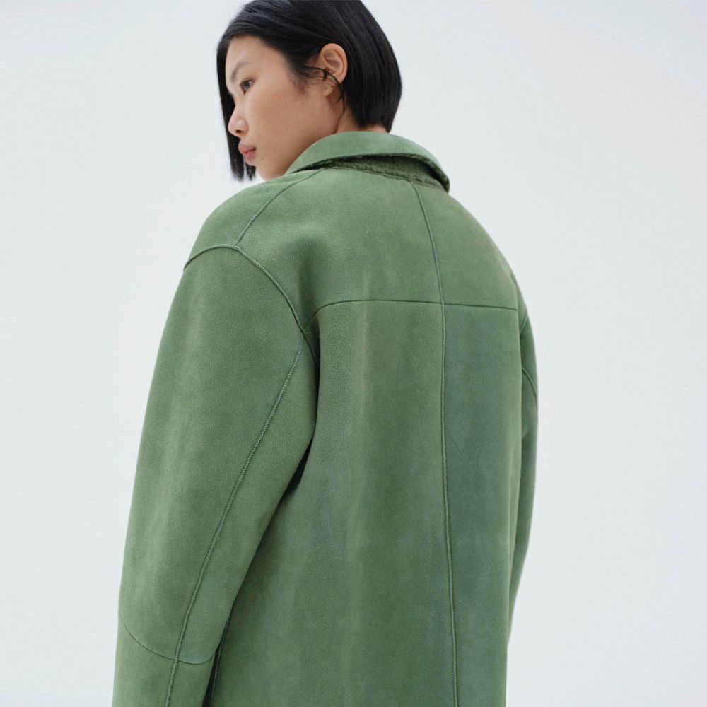 오라리 우먼즈 자켓 MERINO MOUTON SHIRT BLOUSON 25FW - 상세 이미지 3