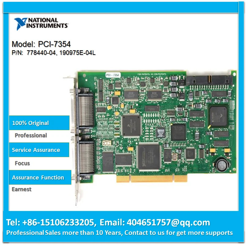 고성능 스텝퍼 서보 모션 컨트롤러 NI PCI-7354 778440-04 4 축