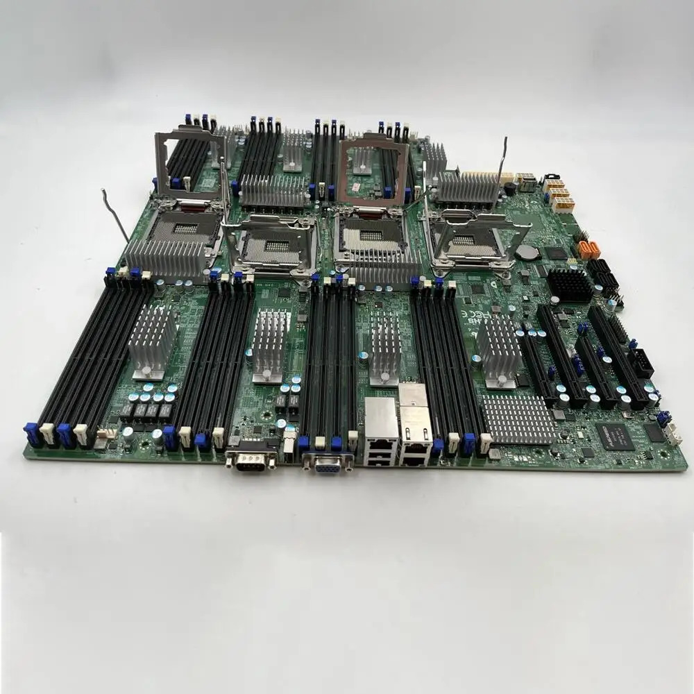Supermicro 4방향 서버 마더보드 LGA 2011 intel호환 C602J 지원 E7 4800/8800 V3 V4 CPU PCIE-3.0 리퍼 X10QBL-4