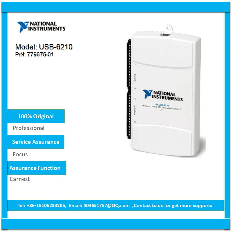 USB 전원 DAQ 데이터 수집 카드 NI USB-6210 779675-01 16 비트 250 kS/s