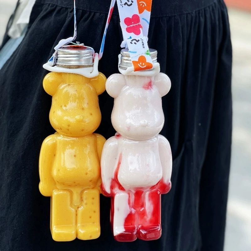 일회용 밀크티병 보틀 음료병 용기 공병 주스 200ml 없는 알루미늄 뚜껑 80개 - 상세 이미지 3
