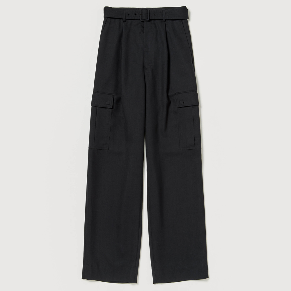 오라리 우먼즈 바지 STRUCTURED WOOL DOUBLE CLOTH CARGO PANTS 25FW - 상세 이미지 4