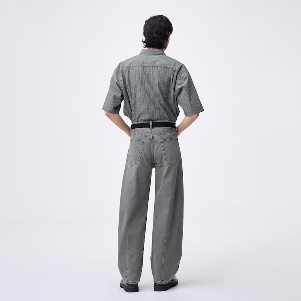 지유 바지 배럴 레그 청바지 + EC 길이 80.0cm 데님팬츠 358641,353258 - 상세 이미지 5