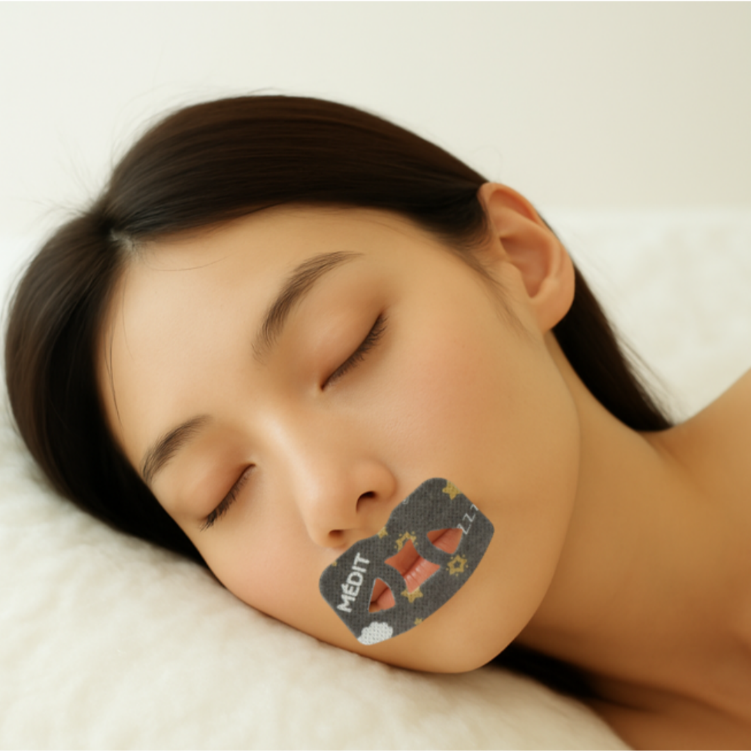 [180매, 6개월분] 메딧트 브리이지 무호흡방지 입벌림방지밴드 에어홀 대용량 수면 코골이 입막음 - 상품 이미지