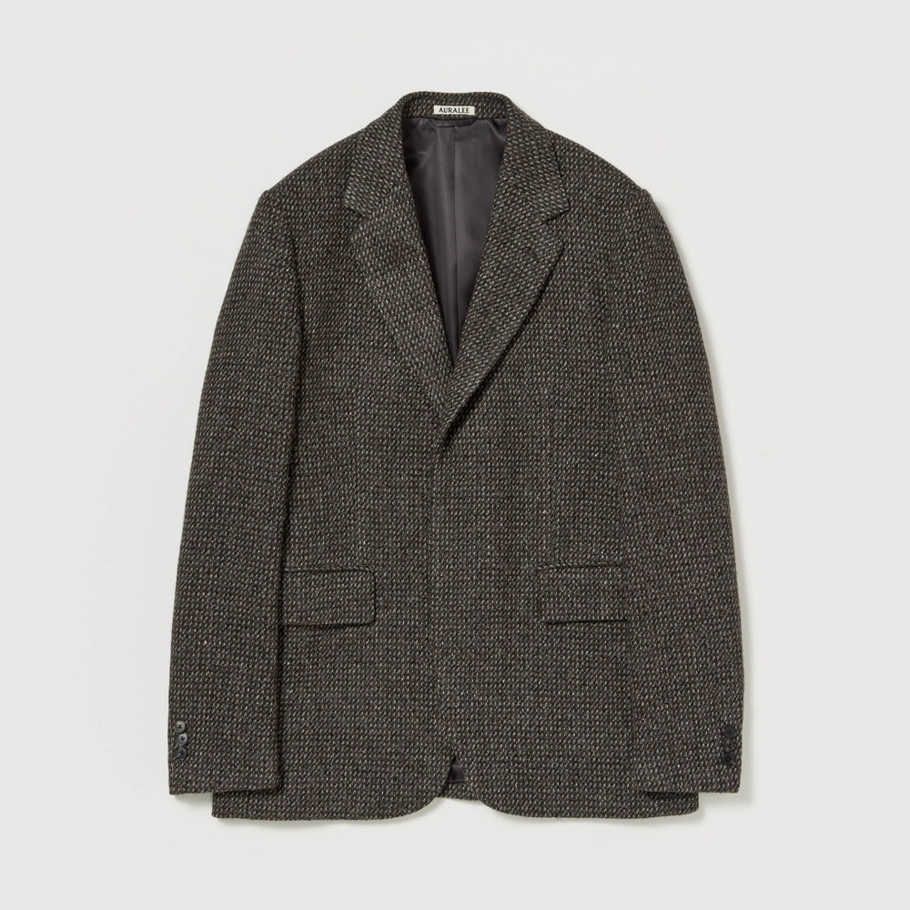 오라리 우먼즈 자켓 ALPACA WOOL SILK TWEED OVER JACK 25FW - 상세 이미지 5