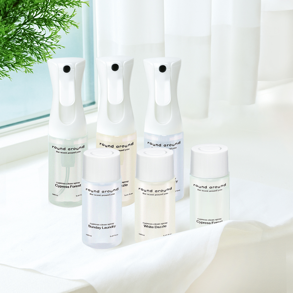 라운드어라운드 편백 클린 스프레이 160ml+160ml 리필기획