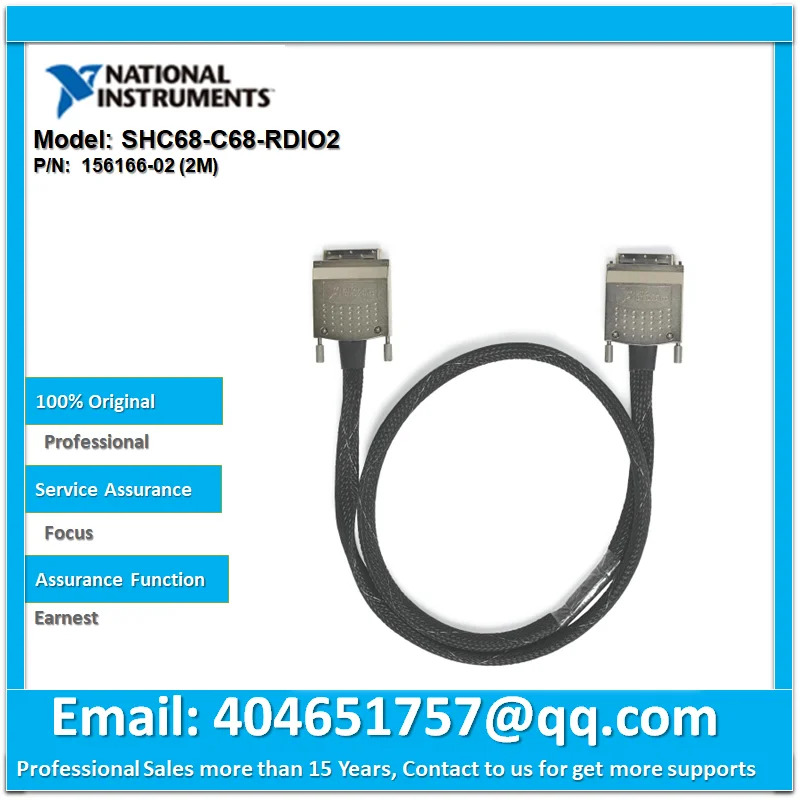 차폐 디지털 케이블 NI SHC68-C68-RDIO2 SHC68-C68-D4 156166-02 68 핀 VHDCI 수 헤드 턴 80 MHz