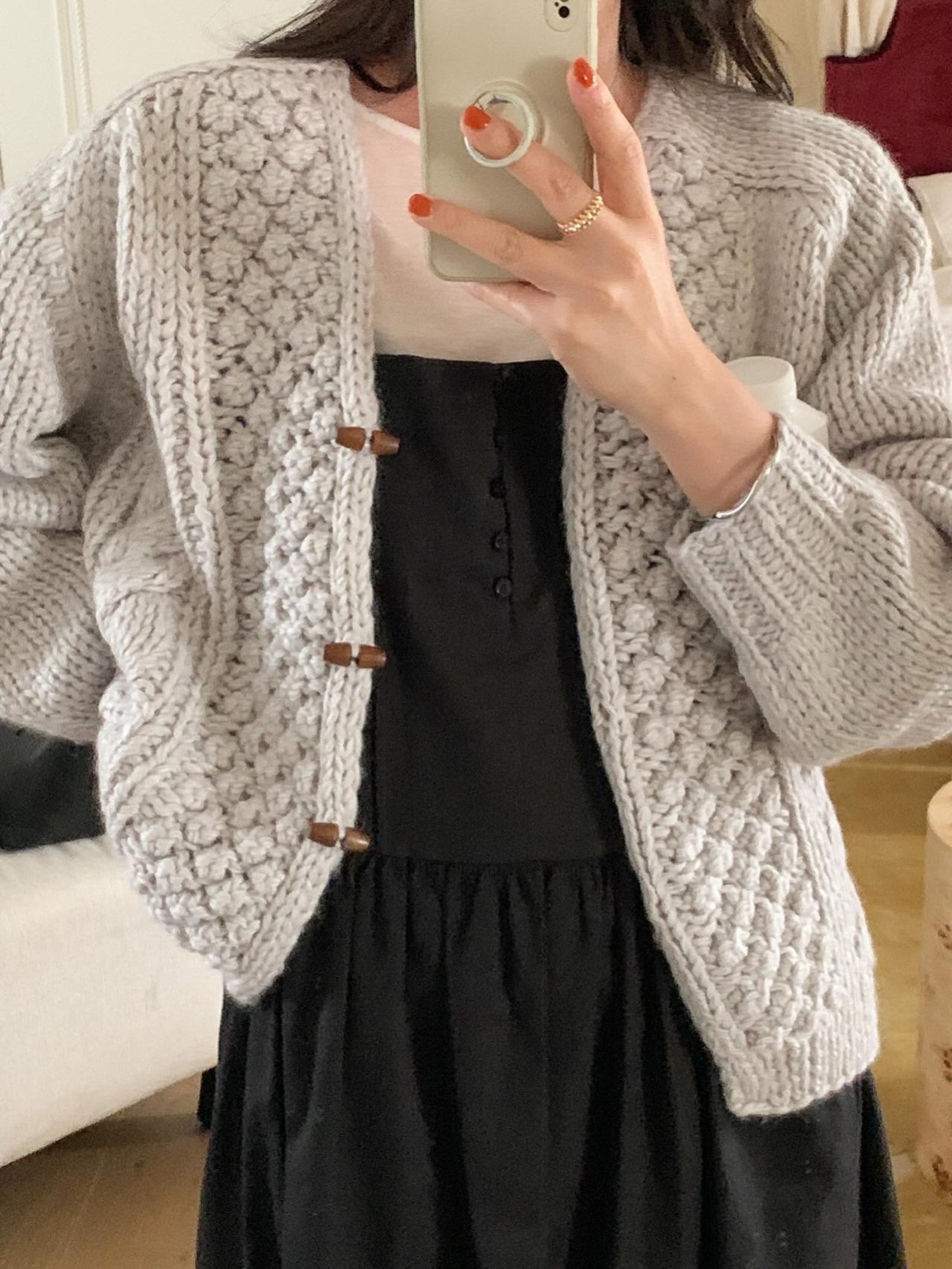 코튼 끈나시 허리 셔링 핀턱 데일리 롱 원피스 - 상세 이미지 5