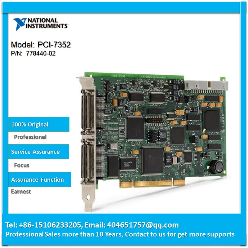 고성능 스텝퍼 서보 모션 컨트롤러 NI PCI-7352 778440-02 2 축