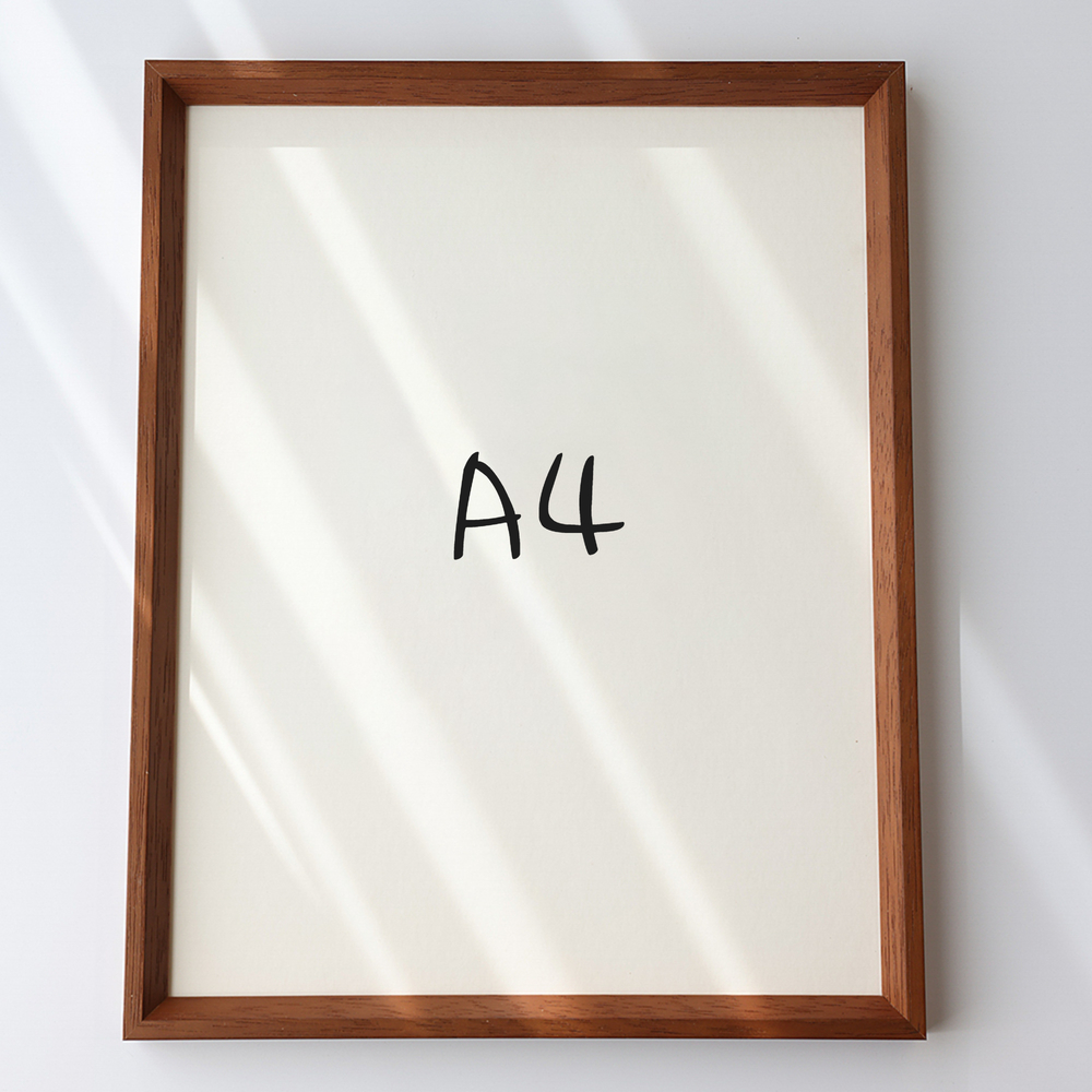 7mm삼각 원목액자 웨딩액자 아크릴 프레임 틀 제작 우드 A4 210x297mm, 오크 - 메인 이미지