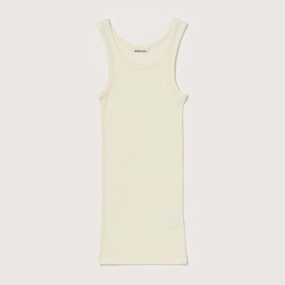 오라리 우먼즈 니트 WOOL SILK SOFT RIB TANK 25FW - 상세 이미지 3