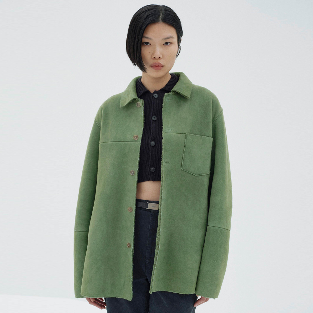 오라리 우먼즈 자켓 MERINO MOUTON SHIRT BLOUSON 25FW - 메인 이미지
