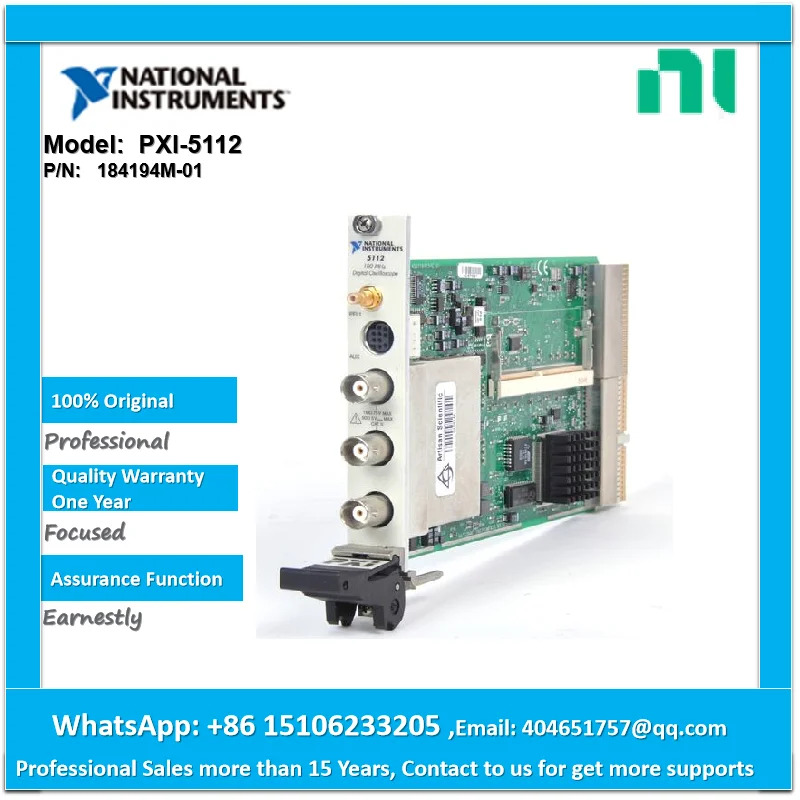 NI PXI-5112 100 MHz MS/s 8 비트 디지타이저 채널당 8MB