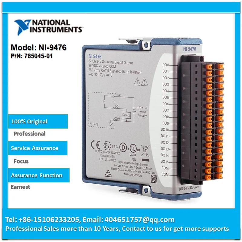 NI 9476 32 채널 소싱 디지털 출력 모듈 785045-01779140-01