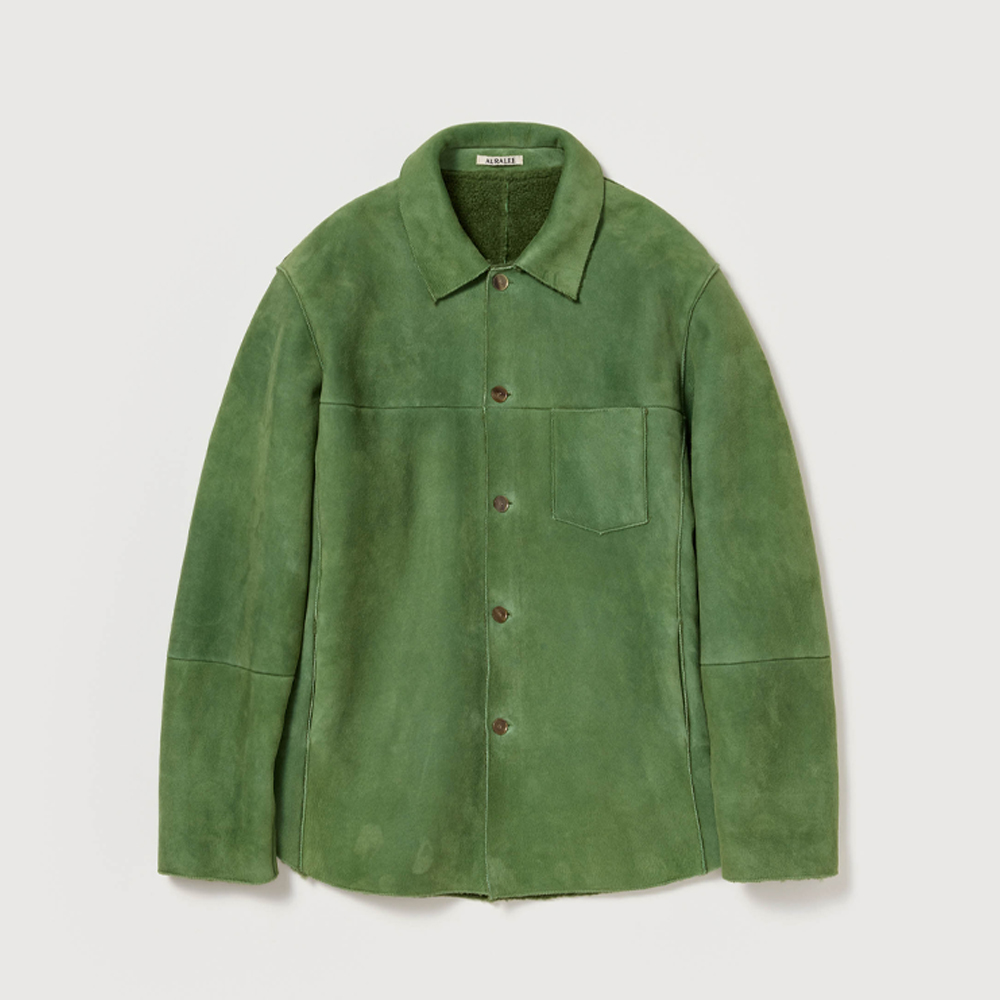 오라리 우먼즈 자켓 MERINO MOUTON SHIRT BLOUSON 25FW - 상세 이미지 4