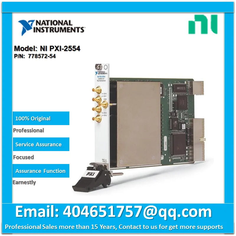 NI PXI-2554 멀티플렉서 SP4T 778572-54 2.5 GHz 75 Ohm 4x1