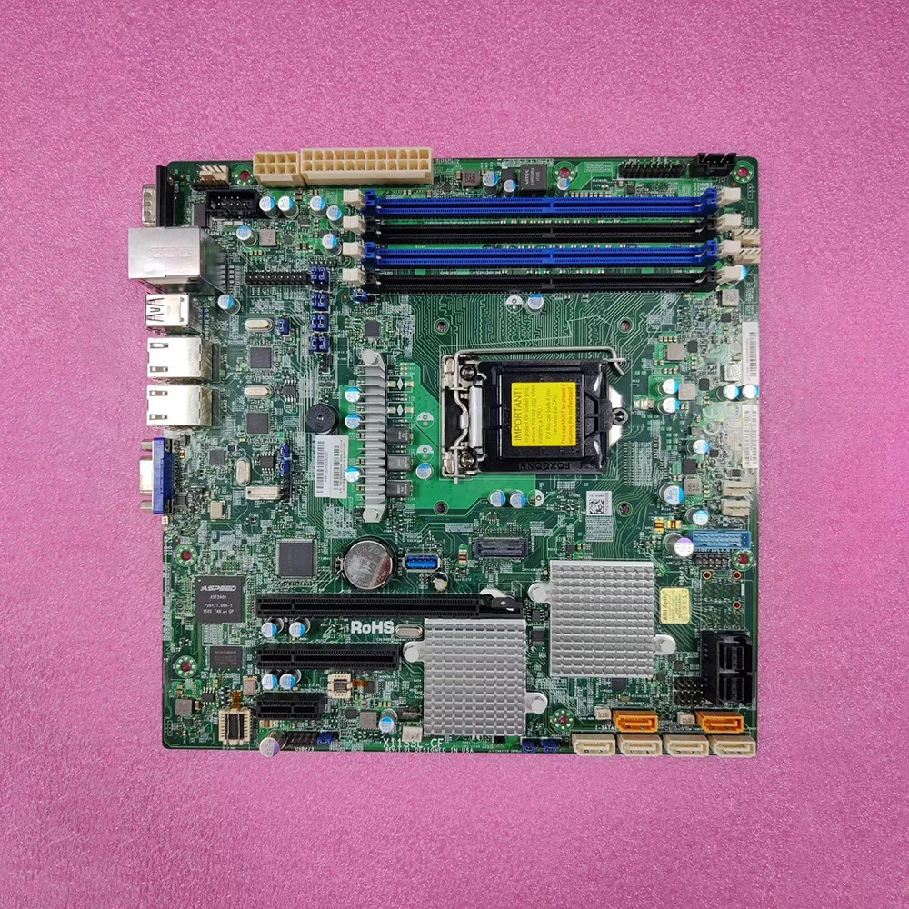 Supermicro X11SSL-CF 서버 마더보드 v6/v5 대/대 코어 i3 시리즈 LGA1151 E3-1200 DDR4