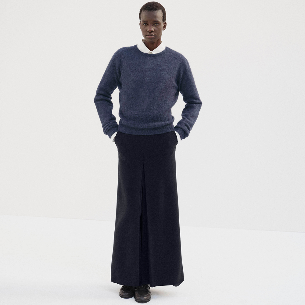 오라리 우먼즈 스커트 TENSE WOOL DOUBLE CLOTH SLIT SKIRT 25FW - 상세 이미지 3