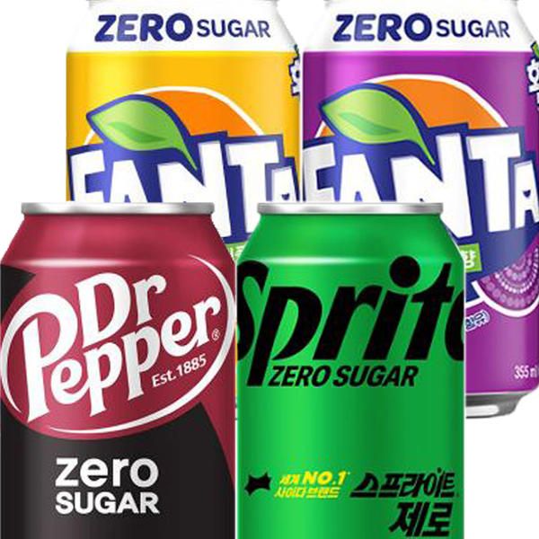 오늘쇼핑 [제로뚱캔 기획전] /코카콜라제로 6캔+스프라이트제로6캔+환타파인애플제로6캔+닥터페퍼제로6캔 총 24캔 상세사진 2