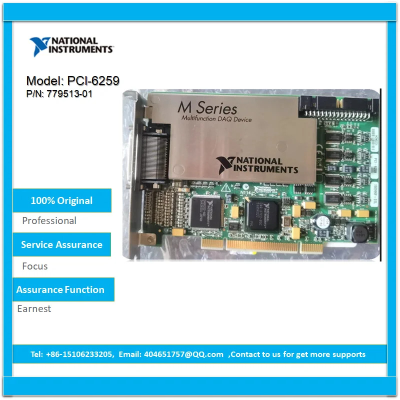NI PCI-6259 779072-01 32 웨이 AI 16 1.25 MS/s 4 로드 AO 2.8 48 DIO PCI I/O 장치