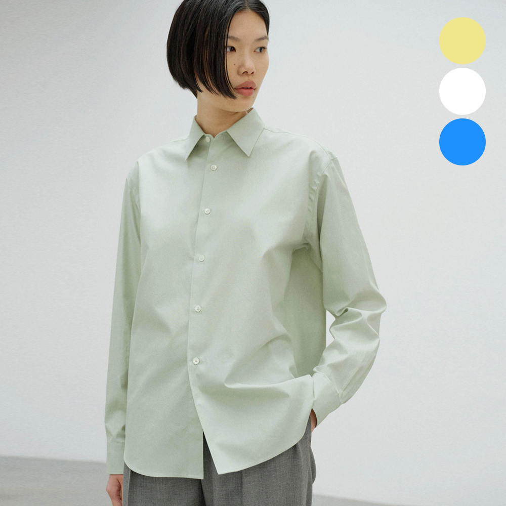 오라리 우먼즈 셔츠 WASHED FINX TWILL SHIRT 25FW - 상품 이미지