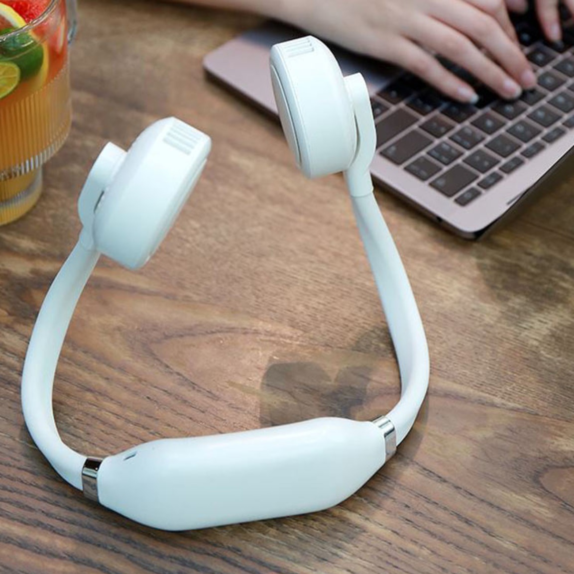 목에 거는 선풍기 목걸이형 선풍기 충전용 넥 에어컨 어린이 선풍기